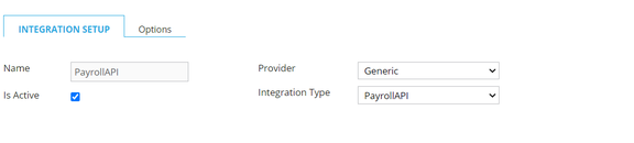 Add PayrollAPI integration record