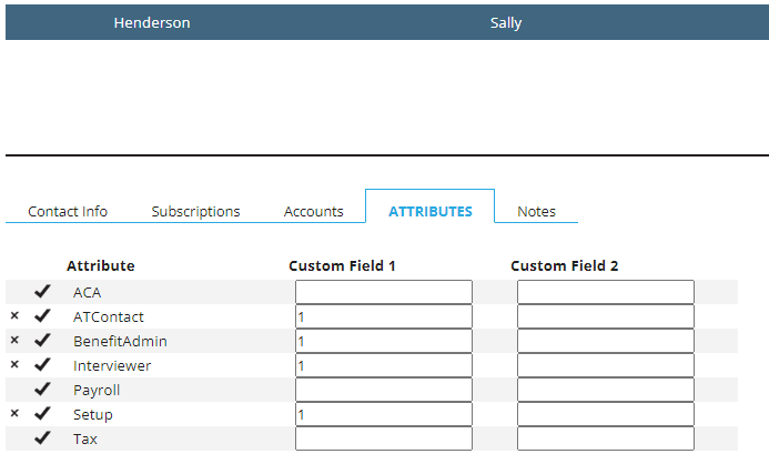 Fig. 9 — Attributes sub-tab