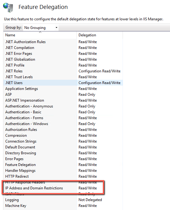 IP Address and Domain Restrictions