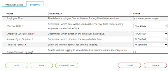 Remaining integration options