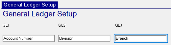 Setup tab with example values