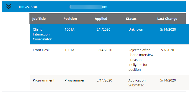 Fig. 55 — Applicant jobs detail